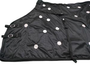 Mantas para Caballos Magnéticas de Malla con Diseño de Lunares de Alta Calidad, Hechas de Tela de Malla Ligera, Mantas Inferiores en Tamaños y Colores Surtidos - Product Image 3