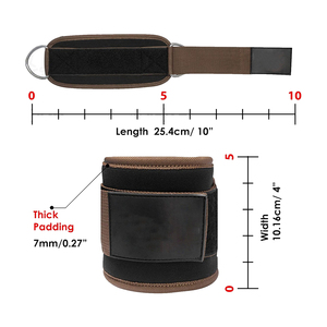 Sangles de cheville ajustables personnalisées avec fermeture auto-agrippante, unisexe, pour fitness, résistance des jambes, en néoprène, polyvalentes - Product Image 3
