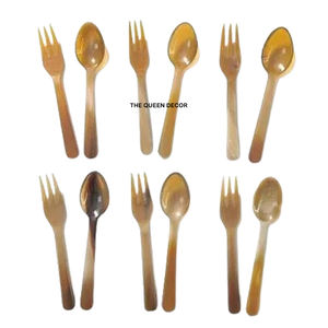 Ensemble de couverts de luxe faits à la main en corne de buffle, manche décoratif vintage africain, pour cuisine et maison, vente chaude - Product Image 5