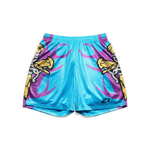 Pantalones Cortos Deportivos Casuales de Malla con Estampado de Dibujos Animados para Hombre, Transpirables, con Cordón en la Cintura, Fabricación OEM Personalizada - Product Image 3