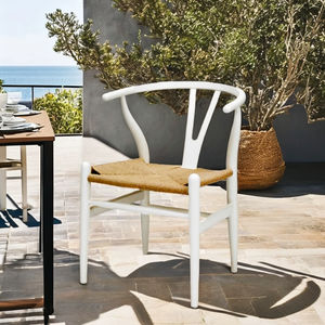 Silla de comedor minimalista duradera con tapicería de ratán, material de madera para el hogar, apartamento, y Hotel Villa, uso Interior - Product Image 3
