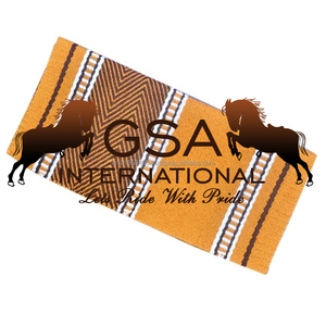 Couverture de selle en laine de Nouvelle-Zélande 100% conçue sur mesure 34x36 Western Pad Fabricant de gros au meilleur prix - Product Image 2