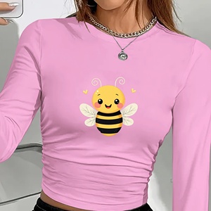 เสื้อแขนยาวลายการ์ตูนผึ้งน่ารักแฟชั่นผู้หญิง - Product Image 2