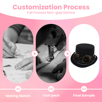Chapeau haut-de-forme steampunk noir avec chaîne de lunettes, idéal pour cosplay rétro, fêtes, sports, pêche, plage, certifié EN71, conforme ASTM, OEM/ODM