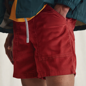 Shorts décontractés pour hommes en coton biologique côtelé, séchage rapide, respirants, anti-plis, longueur genou, taille élastique, été - Product Image 5