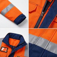 Jaket Keselamatan Visibilitas Tinggi Khusus untuk Pekerja Bersertifikasi CE Desain Rompi Reflektif Poliester Berkualitas Tinggi dengan Ritsleting