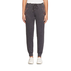 Etiqueta tejida con logotipo personalizado, pantalones de lino y algodón de pierna recta para mujer, ropa de invierno para adultos y niñas a precios bajos y asequibles. - Product Image 1