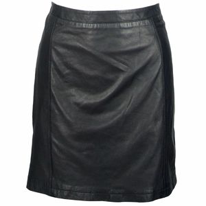 Women's Faux <b>Leather</b> Pencil <b>Skirt</b> <b>Mini</b> Solid Color Shiny Regular Waistline All Seasons Woven Style - Product Image 6