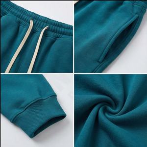 Pantalon baggy à double taille et à jambe large personnalisé pour hommes Streetwear pantalon de survêtement en molleton de coton surdimensionné joggers pour hommes fabricant hiver - Product Image 4