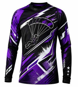 Maillot de cyclisme personnalisé à manches longues pour VTT, respirant, séchage rapide, imprimé, vêtements de sport - Product Image 6