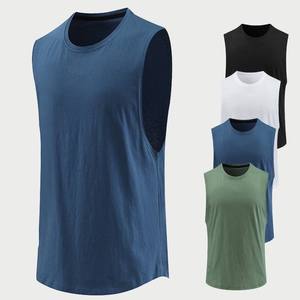 Débardeurs de musculation et de fitness de haute qualité pour hommes – Vente en gros – Débardeur décontracté côtelé en coton tricoté élastique - Product Image 1