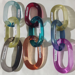 Eslabones de cadena de resina, cadena de resina decorativa, eslabones de cadena de resina para pared, eslabones de cadena de poliresina - Product Image 5