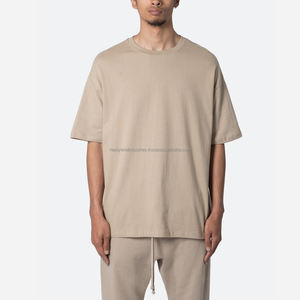 Vente en gros de t-shirt pour homme 100% coton de qualité supérieure impression personnalisée de haute qualité Streetwear surdimensionné à séchage rapide respirant longue longueur - Product Image 4