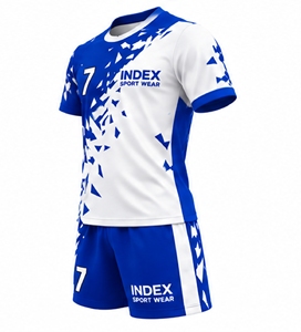 ชุดเสื้อฟุตบอลพิมพ์ลายสีน้ำเงินขาวสำหรับผู้ชาย Index Sport Wear - Product Image 4