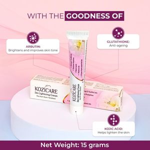 Kozicare Skin Lightening <b>Cream</b> | <b>For</b> Glowing Skin | Dark Spot & <b>Tan</b> <b>Removal</b> | Lightweight & Non Greasy - 0.53oz(15g) - Product Image 3