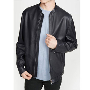 2026 Créez Votre Propre Blouson en Cuir Homme de Haute Qualité Col Montant Écologique Respirant Manches Longues Meilleur Prix - Product Image 2