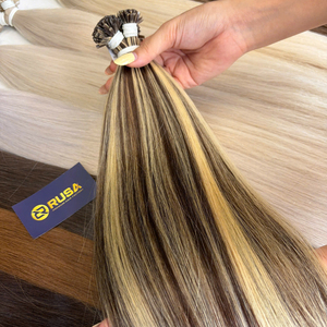 ผมต่อ Rusa Hair เวียดนามแท้ แบบเคราติน ปลายตรง เกรดซุปเปอร์ดับเบิ้ลดรอน สีน้ำตาลธรรมชาติ ปลายแบน น้ำหนัก 100 กรัม - Product Image 6