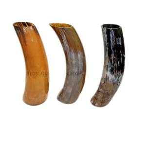 Jarrón de Cuerno de Búfalo Orgánico Auténtico, Hecho a Mano, Pulido, Maceta Floral, Elegante Centro de Mesa de Estilo Animal, Ecológico - Product Image 5