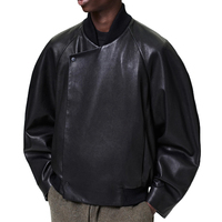 Blouson bomber sur mesure en cuir pleine fleur de vache pour homme, coupe raglan, luxe, grande taille, vêtement d'extérieur, marque privée, fabricant OEM