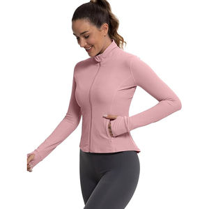 Veste de yoga extérieure pour femme en nylon, athlétique, extensible, respirante, légère, zippée - Product Image 2