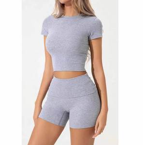 Top Corto de Punto Transpirable de Algodón/Spandex Personalizable para Mujer, Precio Razonable, Superventas - Product Image 5