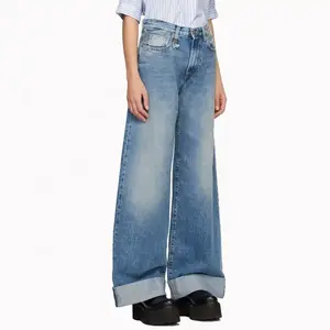 Jean en denim délavé coupe ample pour homme, style streetwear, multi-poches, léger, décontracté, printemps - Product Image 2