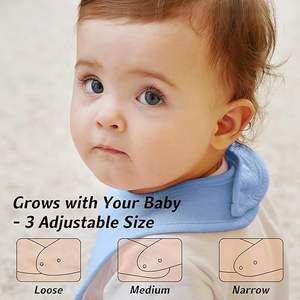 Bavoir pour bébé en bambou 95% et élasthanne 5%, confortable et respirant - Product Image 3