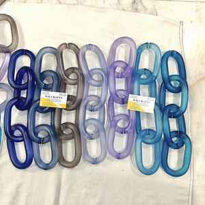 Colorful Large Epoxy Resin Chain Links Wall Hanging Decor Angel <b>Room</b> <b>Divider</b> <b>Curtain</b> for Personalized All colour Available - Product Image 3