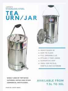 PREMIUM COMMERCIAL STAINLESS STEEL TEA URN 7.5 LITER HEAT RESISTANT BEVERAGE DISPENSER <b>MIRROR</b> FINISH - Product Image 3