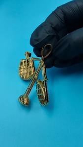 Pendentif Hip Hop Diamant Loyalty Money pour Hommes, Style Urbain et Soirée, Disponible à la Vente - Exportateur Indien - Product Image 3