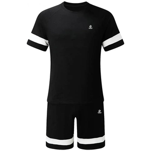 Ensemble de vêtements de sport pour hommes, style streetwear, t-shirt court à manches courtes et short, nouvelle mode, été - Product Image 1