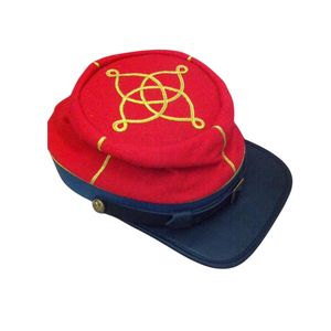 Gorra Kepi de Lana Estilo Francés para Hombre con Botones a Presión y Correa para la Barbilla, Fabricantes de Gorras Kepi en Color Caqui, Rojo, Negro y Blanco - Product Image 4