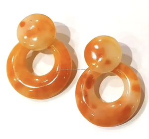 Diseños de resina artística Impresionante conjunto de pendientes para mujer para ropa de FIESTA DE LA India - Product Image 5