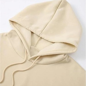 เสื้อฮู้ดผ้าทอผสมโพลีเอสเตอร์และคอตตอนสำหรับผู้ชาย  ไซส์ใหญ่พิเศษ WX 664912 แฟชั่นเสื้อฮู้ดแบบเรียบ - Product Image 3