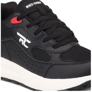 Chaussures de course noires pour hommes, basses, à lacets, respirantes, design athlétique, confort flexibles pour l'entraînement - Product Image 4