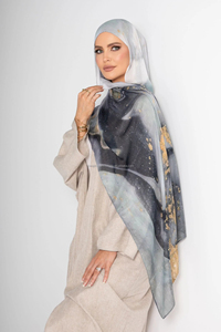 OEM Wholesale Lightweight Custom Modal Printed <strong>Hijab</strong> Ready To Ship Premium Breathable Long Stretchy For Muslim Women - Product Image 4