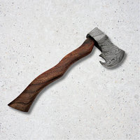 Hache en acier de Damas, acier de Damas fait main, outil utilitaire traditionnel pour la coupe du bois en extérieur et le camping