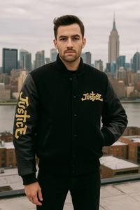 Veste universitaire en satin blanc de l'Ohio State University avec logo brodé - Product Image 6