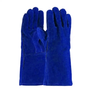 Guantes de Soldadura de Seguridad de Cuero Reforzado de Alta Calidad, Certificados CE, Libres de Látex, Resistentes a la Abrasión y al Calor - Product Image 6
