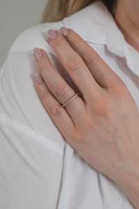 Anillo Apilable de Diamantes con Engaste Pavé, Diamantes Redondos Cultivados en Laboratorio, Oro Sólido de 14K 18K, Anillo de Boda Moderno de Media Eternidad de 1.5mm para Aniversario, Venta al por Mayor - Product Image 2