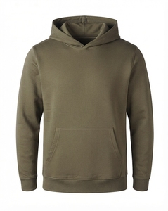 เสื้อฮู้ดผู้ชายผ้าฝ้ายฟลีซ สตรีทแวร์ลำลอง สั่งทำได้ตามแบบ OEM ODM ขายส่ง MOQ ต่ำ - Product Image 1