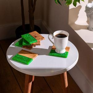 Handmade Black River Wood Coaster - Product Image 5