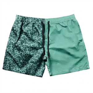 Pantalones Cortos Deportivos para Hombre, Negros, Lisos, de Secado Rápido, Transpirables, Ecológicos, 100% Algodón Tejido, Cintura Media, Logotipo Frontal, Estilo Deportivo, Teñido Liso - Product Image 6