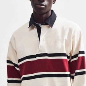 T-shirt en coton pour homme, col rond, décontracté, rayé, écologique, 240g, toile, manches courtes, logo personnalisé, OEM, ODM, vente en gros, premium - Product Image 4