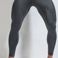 Leggings de Compresión para Hombre con Estampado en la Cintura, Hechos a Medida para Fitness, Yoga, Gimnasio, Entrenamientos - Transpirables, de Secado Rápido, Antibacterianos