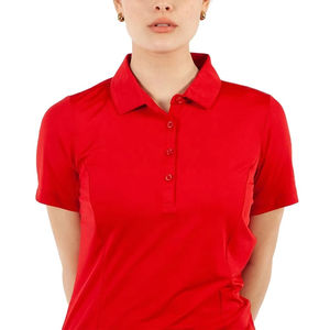 เสื้อผู้หญิงลำลองแบบสั่งทำพิเศษ เนื้อผ้าระบายอากาศ แห้งเร็ว แขนสั้น ผ้าถัก โพลีเอสเตอร์ คอตตอน รับผลิตแบบ OEM คุณภาพดี ราคาถูก พร้อมบริการ OEM - Product Image 5