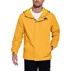 Veste de pluie pour homme imperméable avec capuche, légère, pliable, coupe-vent, pour le cyclisme, le golf, les voyages - Product Image 5