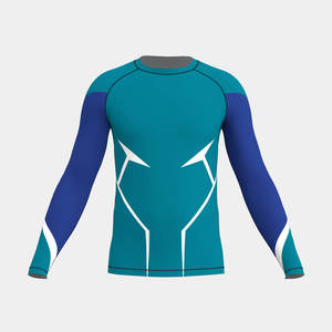 Long Sleeve Swim Rash Guard UV Protection UPF 50+ Breathable Eco-Friendly Quick Dry Surfing <b>Top</b> Europe USA Wholesale Beach - Product Image 5
