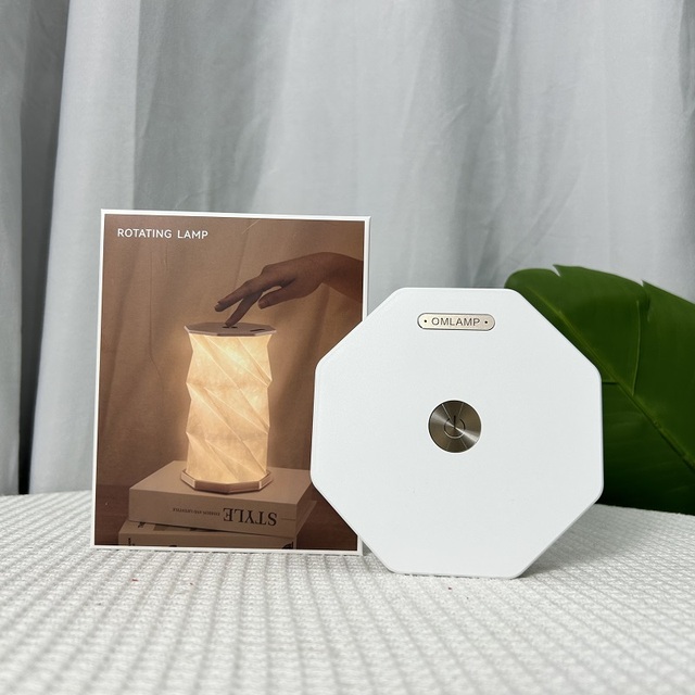 New Products 2025 Creative Folding Paper Lamp ABS Night Light Type-C Rechargeable LED Lights Promotional Practical Business Gift