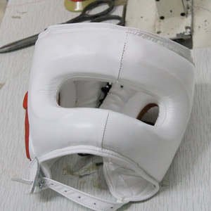Leather Breathable Protective <b>Boxing</b> & Kickboxing Training Head Guard for Gym and Sparring - Product Image 3